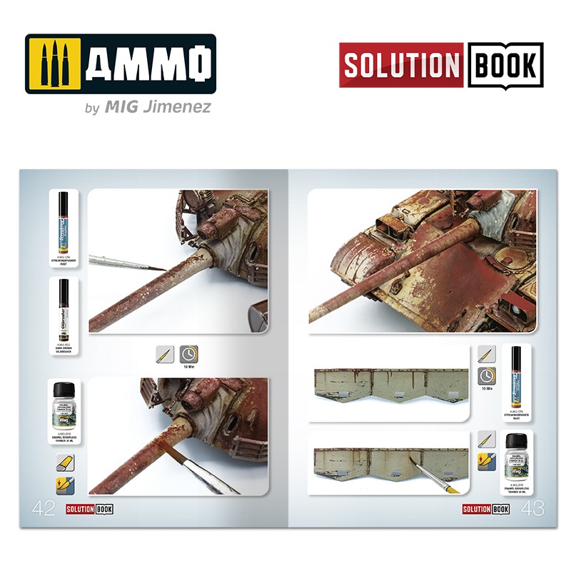 Ammo Mig Jimenez How to Paint Realistic Rust SOLUTION BOOK MULTILINGUAL BOOK