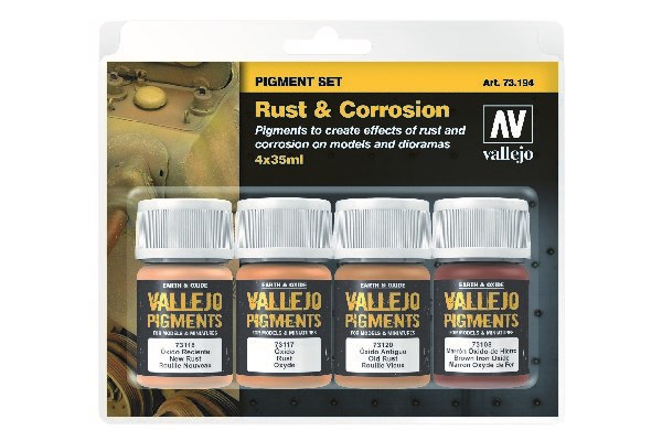 Vallejo Rust & Corrosion Pigment 4x35ml set