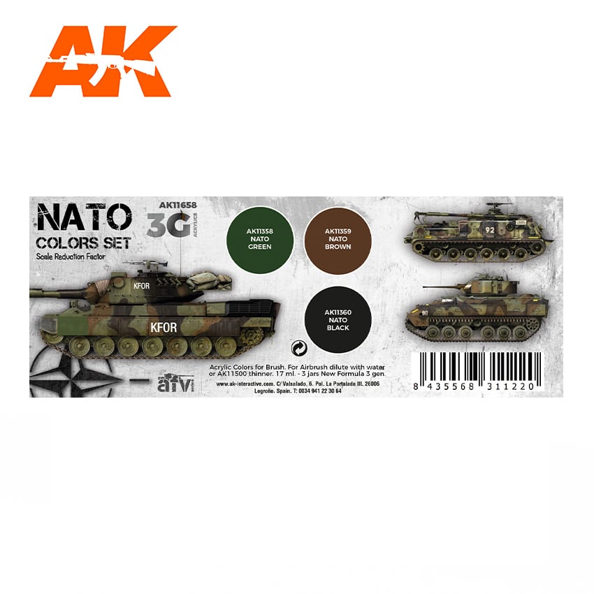 AK Interactive NATO Colors set