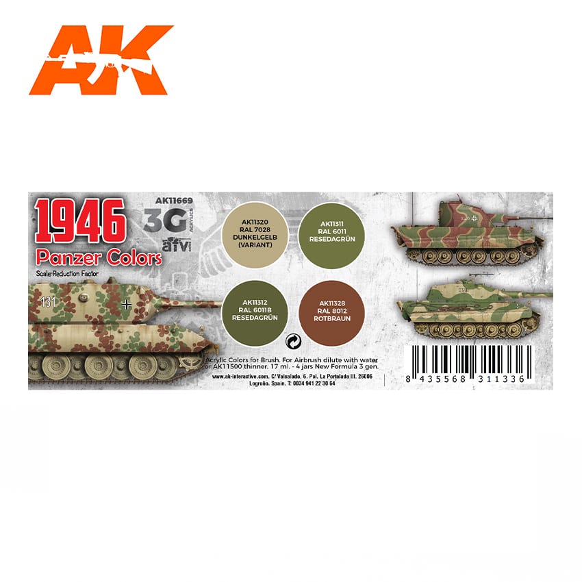 AK Interactive 1946 Panzer Colors