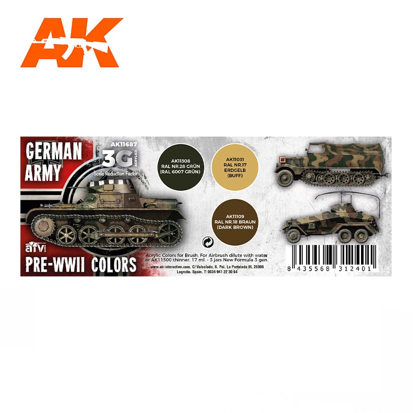 AK Interactive German Army PRE-WWII Colors