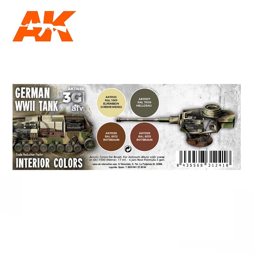 AK Interactive German WWII Tank Interior colors