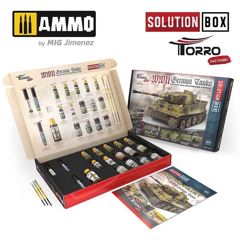 Ammo Mig Jimenez Solution Box - WWII German Tanks