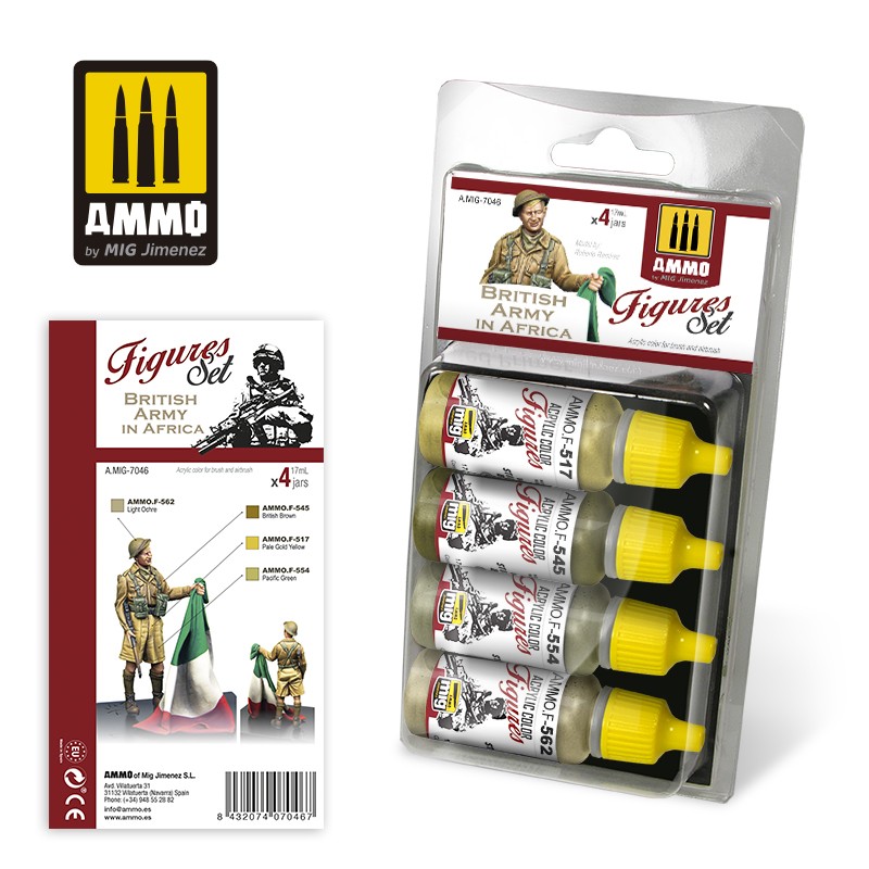 Ammo Mig Jimenez British Army in Africa - Figures Paint Set