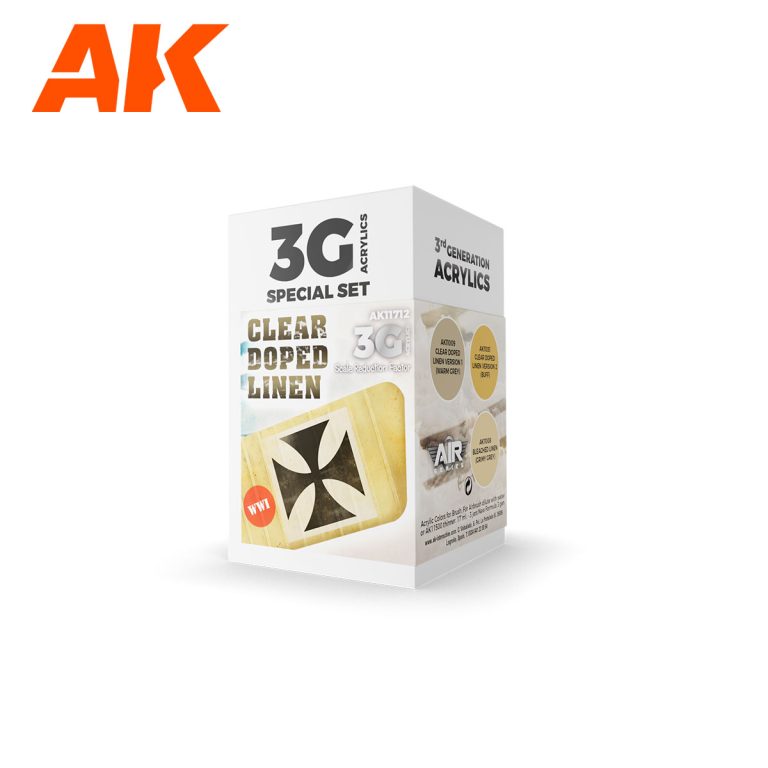 AK Interactive Clear Doped Linen SET 3G