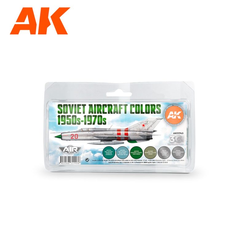 AK Interactive Soviet Aircraft Colors 1950s-1970s SET 3G