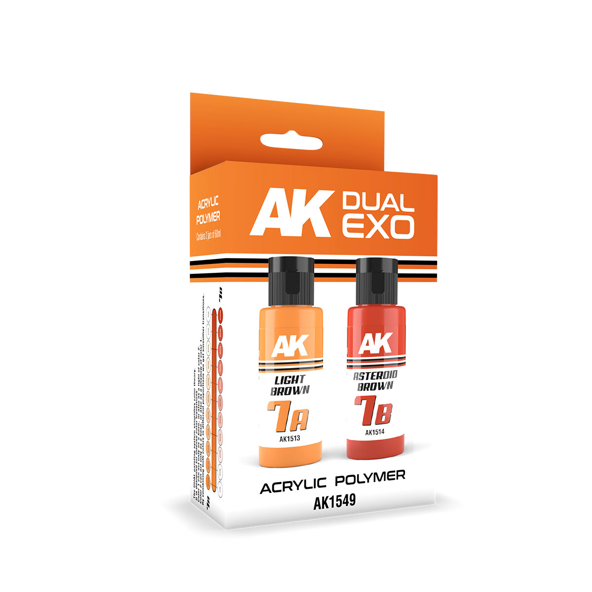 AK Interactive LIGHT BROWN & ASTEROID BROWN DUAL EXO Set 7