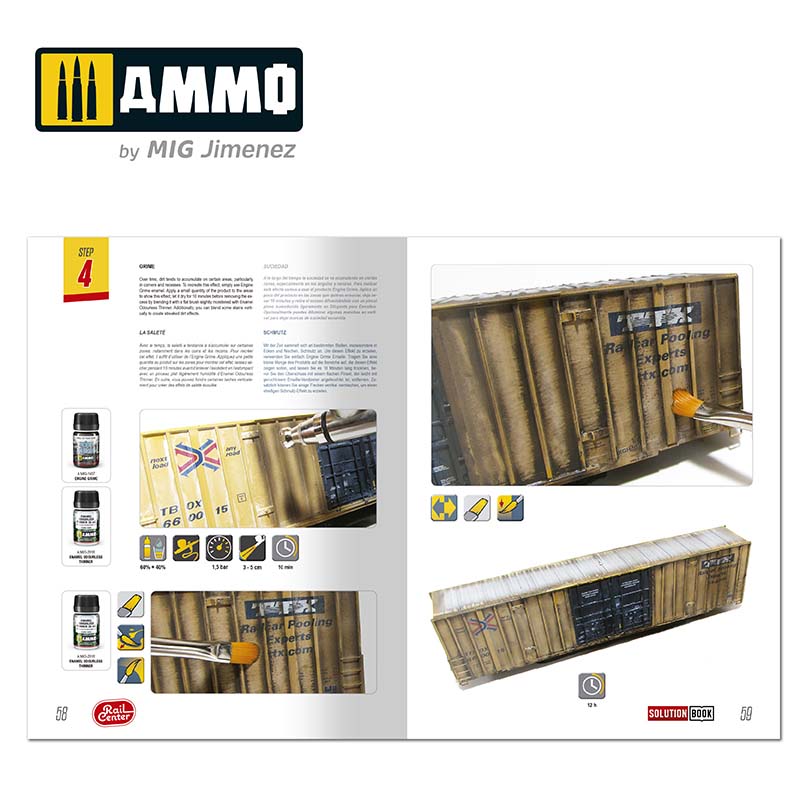 Ammo Mig Jimenez AMERICAN TRAINS - All Weathering Products Solution Box