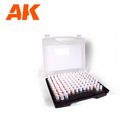 AK Interactive 3G PLASTIC BRIEFCASE 120 FIGURE COLORS