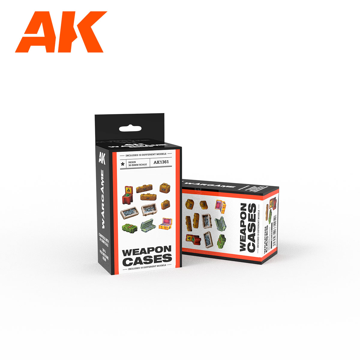 AK Interactive WEAPON CASES SCENOGRAPHY WARGAME SET (30-35MM)