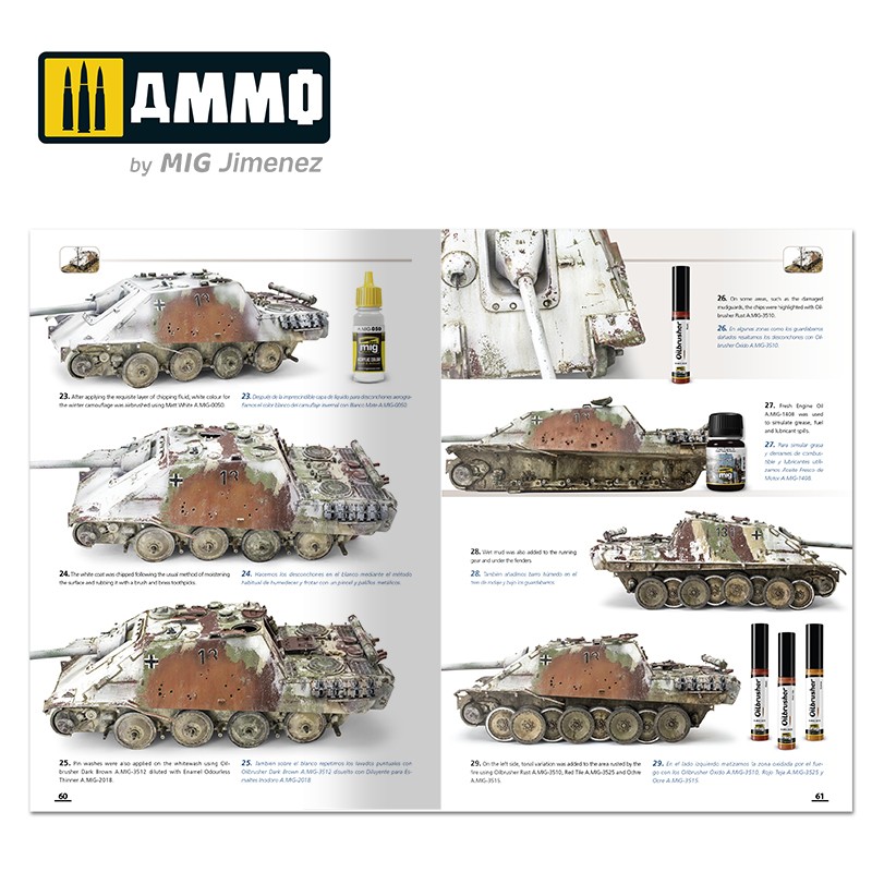 Ammo Mig Jimenez How to Paint Winter WWII German Tanks ENGLISH, SPANISH