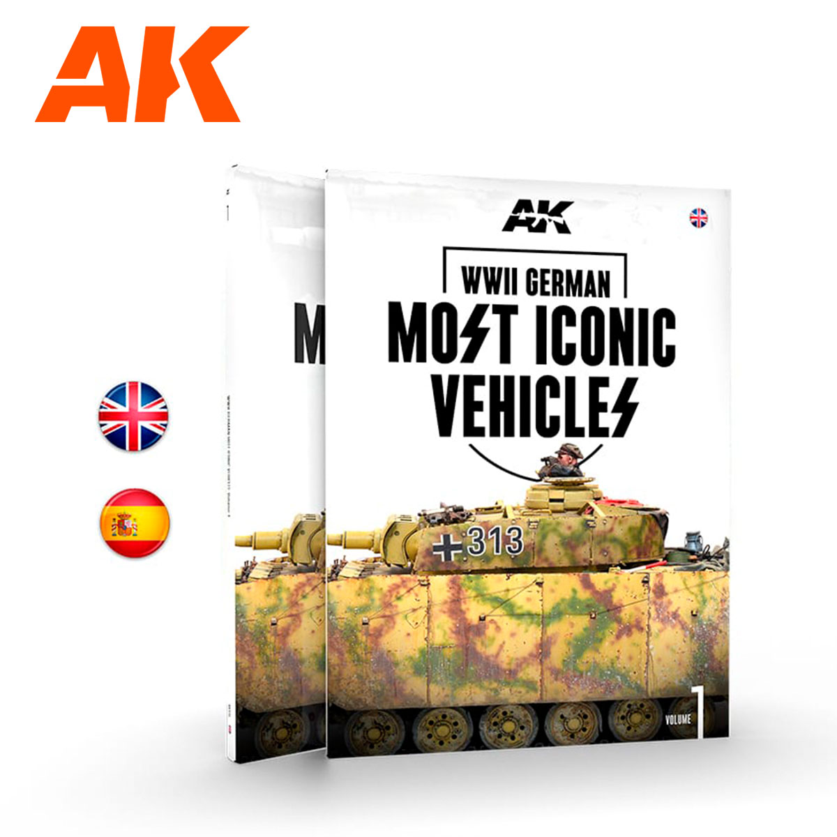 AK Interactive WWII GERMAN MOST ICONIC SS VEHICLES. VOL 1 - English