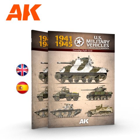 AK Interactive 1941-1945 AMERICAN MILITARY VEHICLES EN