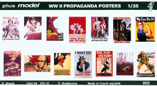 Plus Model 1/35 WW II. Propaganda Posters