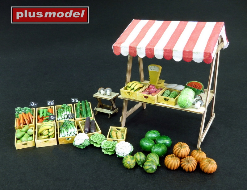 Plus Model 1/35 Vegetable market