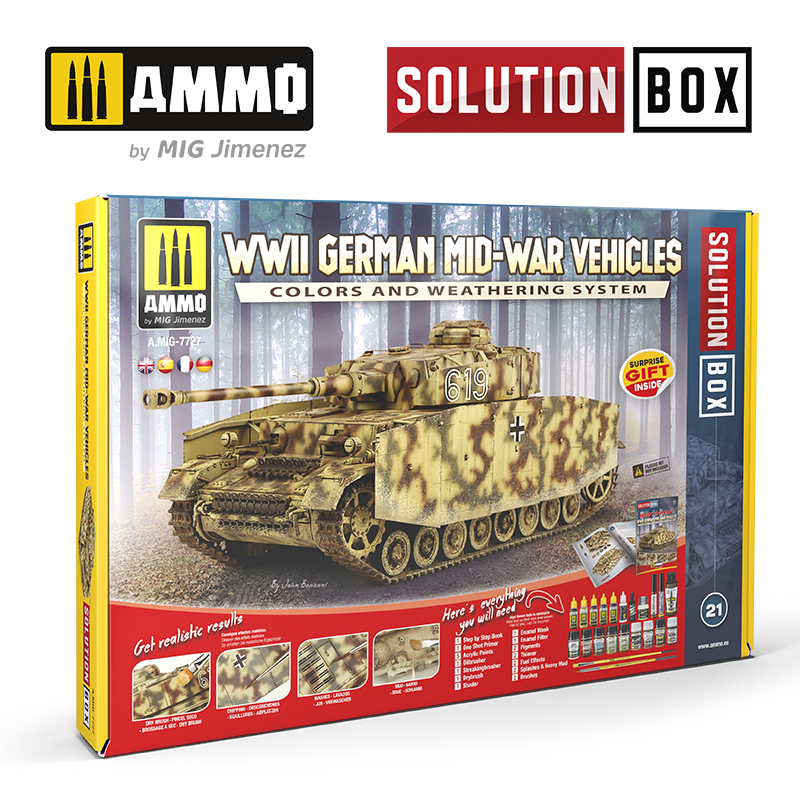 Ammo Mig Jimenez SOLUTION BOX 19 - WWII German Mid-War Vehicles