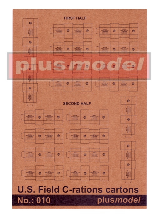 Plus Model 1/35 U.S. Field C-Rations Cartons