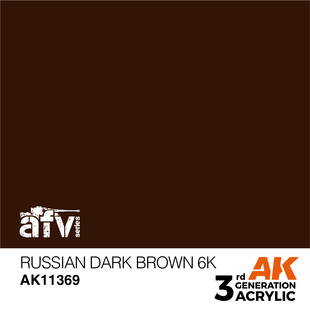 AK Interactive Russian Dark Brown 6K 17 ml