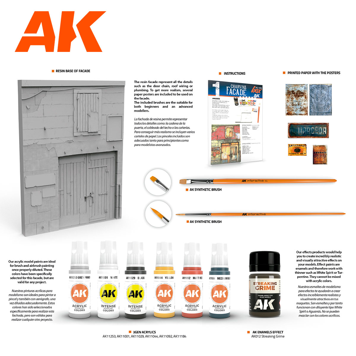 AK Interactive ALL IN ONE SET -BOX 1-CHARVINS FACADE