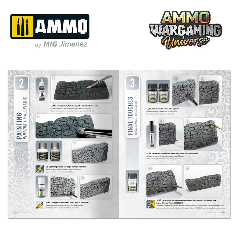 Ammo Mig Jimenez AMMO WARGAMING UNIVERSE Book 11 - Create your own Rocks (Multilingual Book)