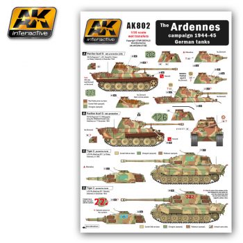 AK Interactive The ARDENNES campaign 1944-45 German tanks