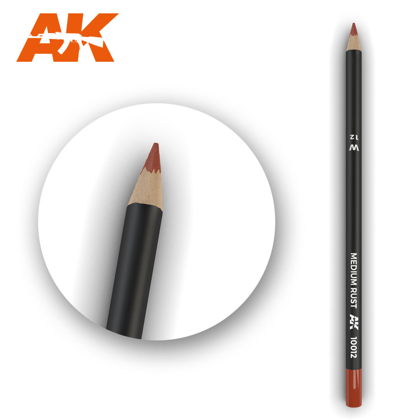 AK Interactive Watercolor Pencil Medium Rust
