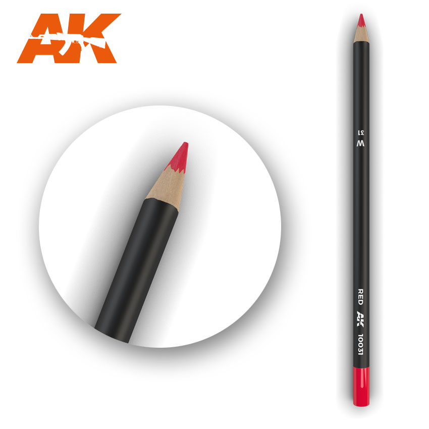 AK Interactive Watercolor Pencil Red