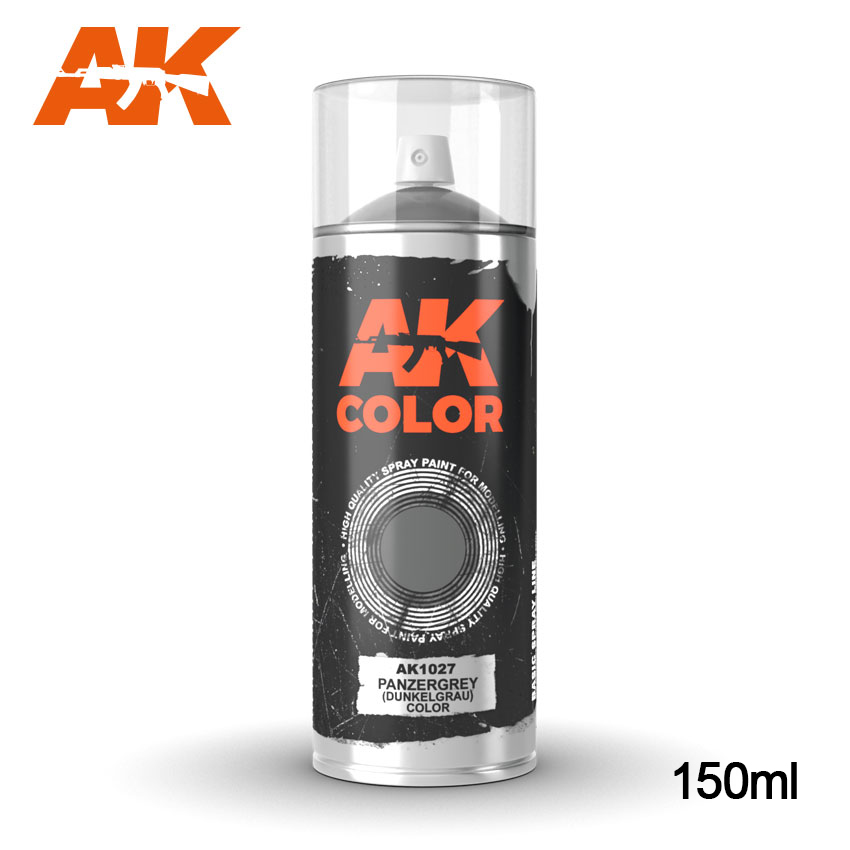 AK Interactive Panzergrey (Dunkelgrau) color - Spray 150ml