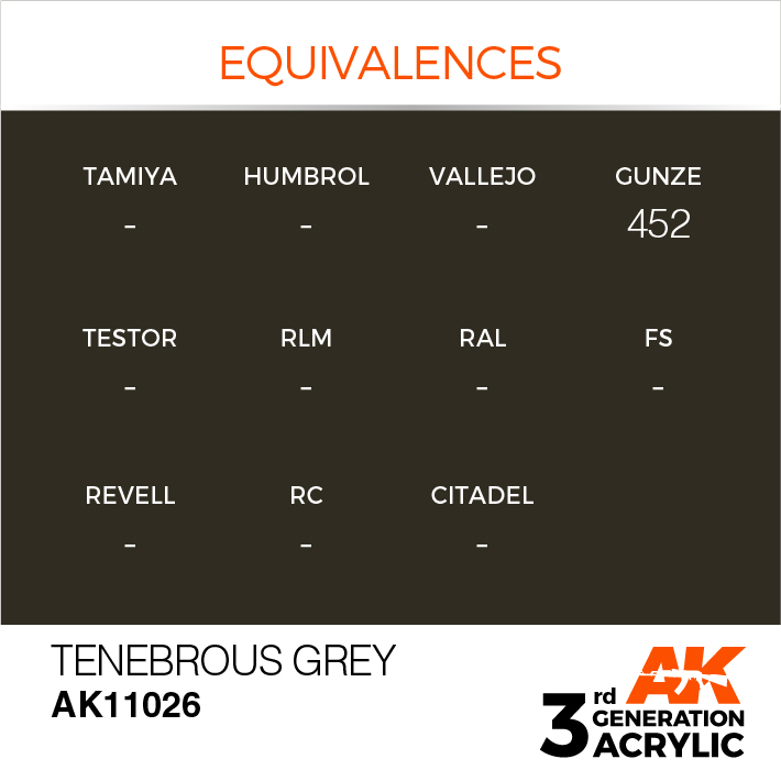 AK Interactive Tenebrous Grey 17ml