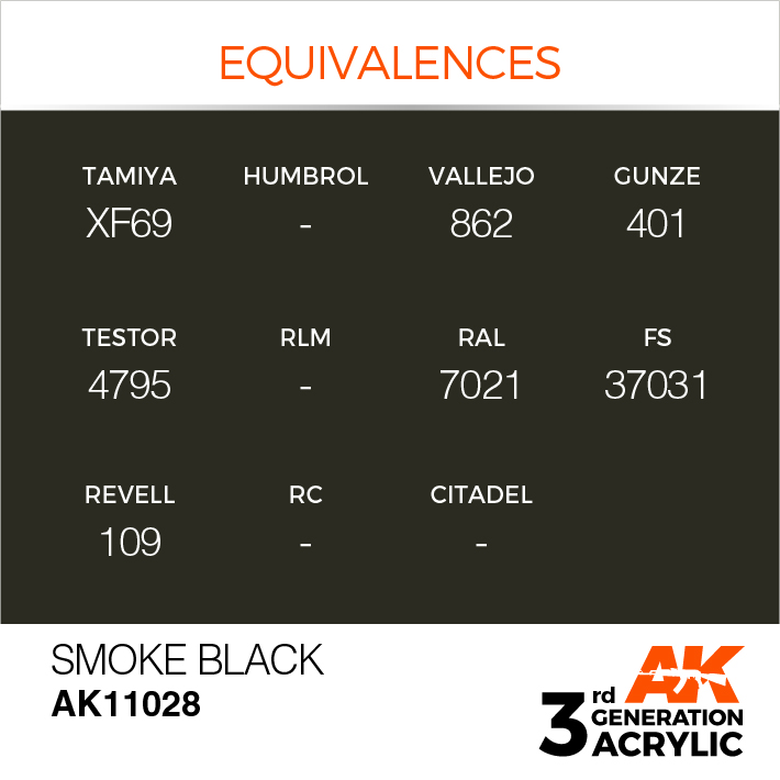 AK Interactive Smoke Black 17ml