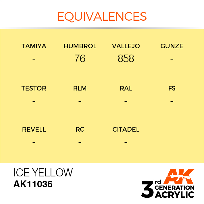 AK Interactive Ice Yellow 17ml