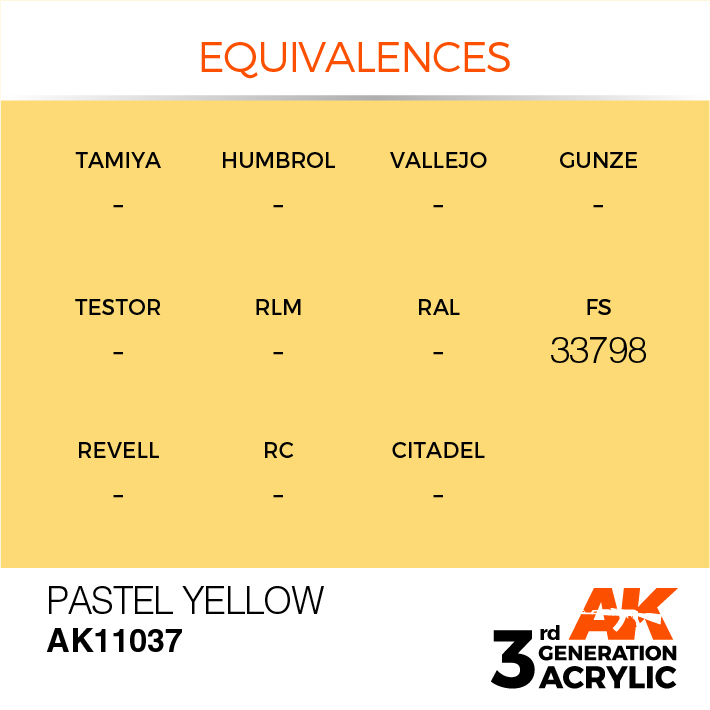 AK Interactive Pastel Yellow 17ml