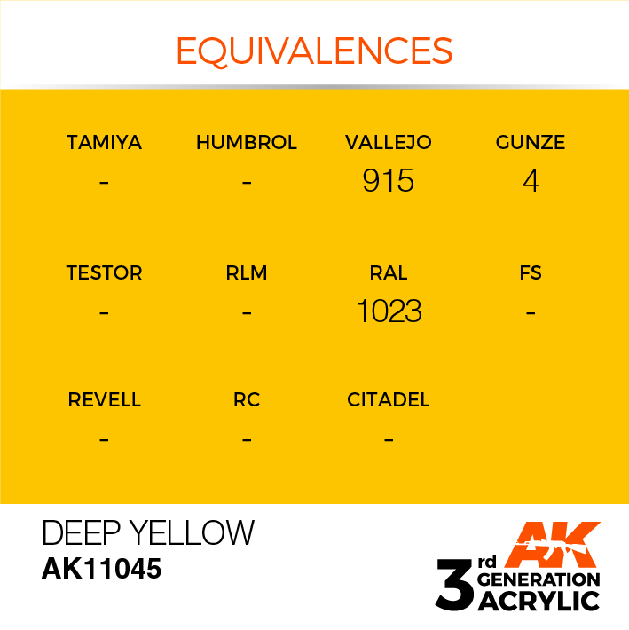 AK Interactive Deep Yellow 17ml
