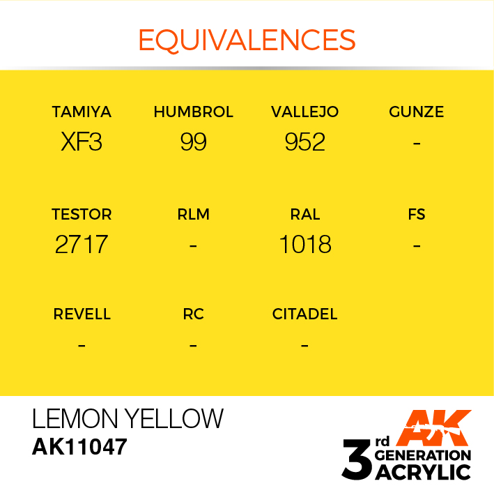 AK Interactive Lemon Yellow 17ml