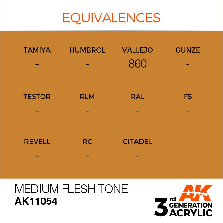 AK Interactive Medium Flesh Tone 17ml