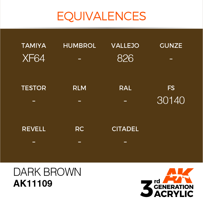 AK Interactive Dark Brown 17ml