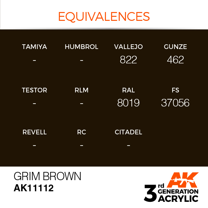 AK Interactive Grim Brown 17ml
