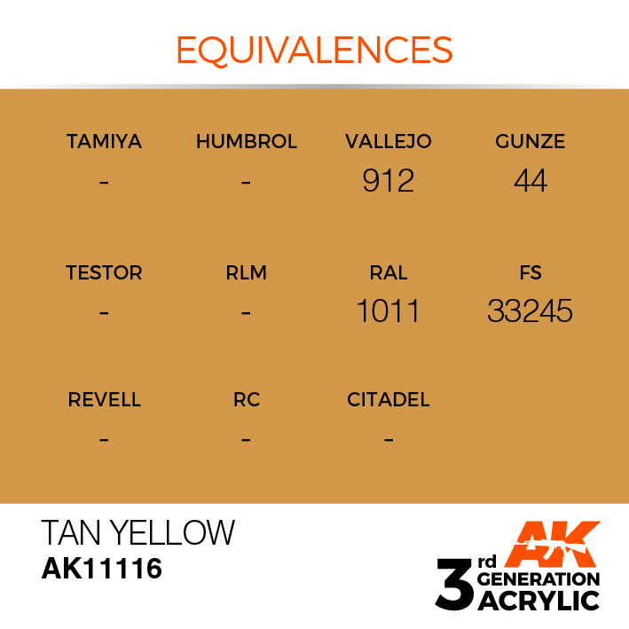 AK Interactive Tan Yellow 17ml