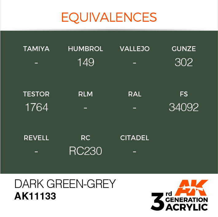 AK Interactive Dark Green-Grey 17ml