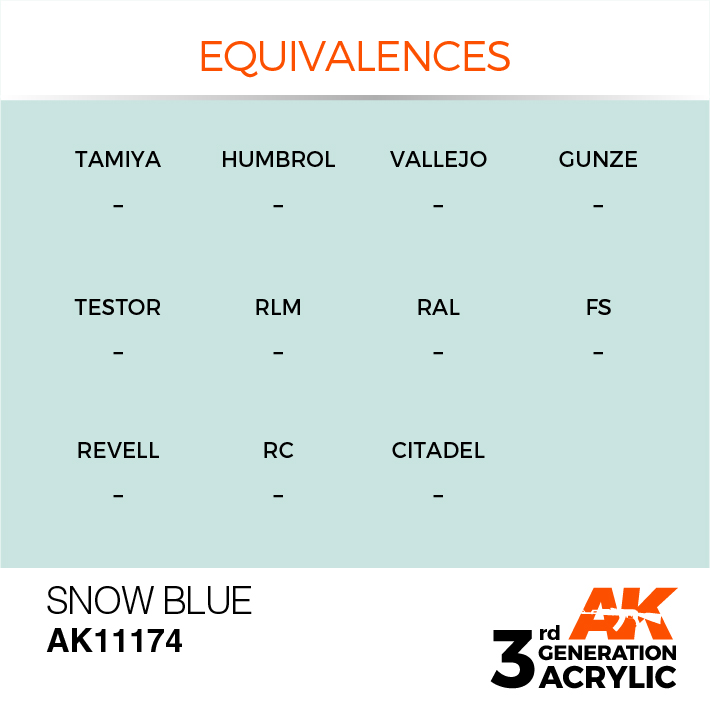 AK Interactive Snow Blue 17ml