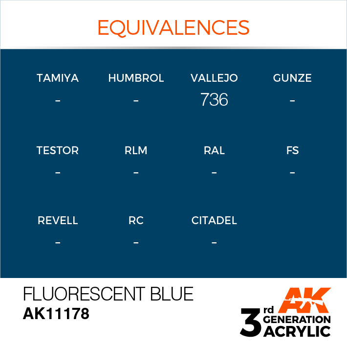 AK Interactive Fluorescent Blue 17ml