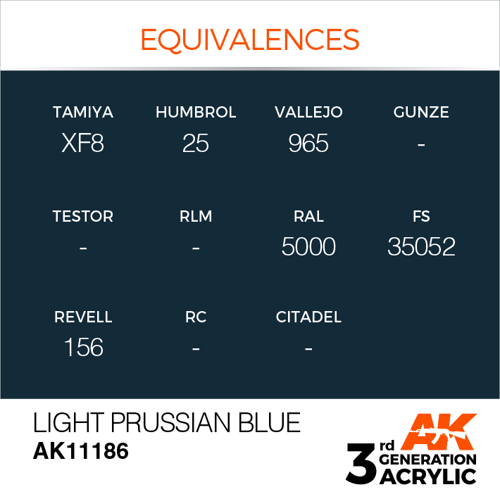 AK Interactive Light Prussian Blue 17ml