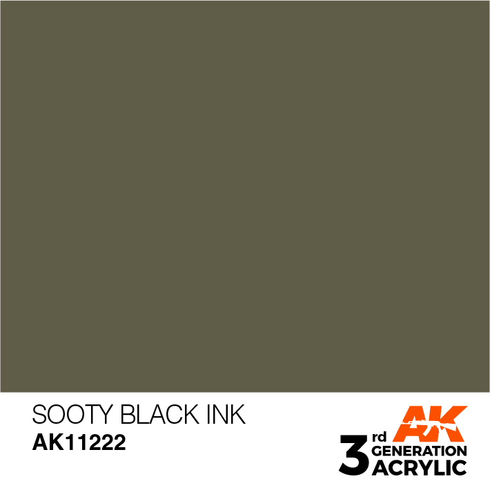 AK Interactive Sooty Black INK 17ml