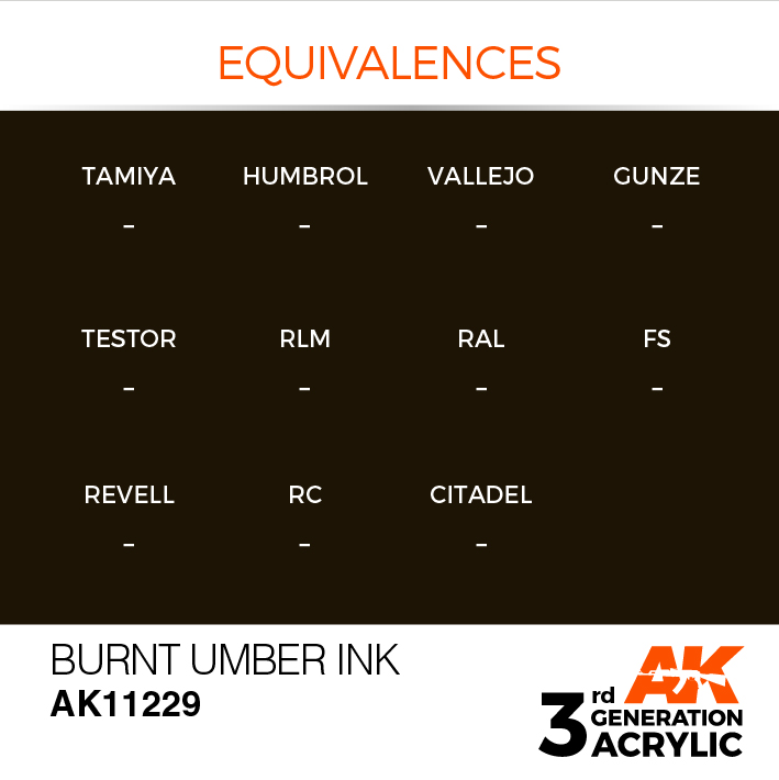 AK Interactive Burnt Umber INK