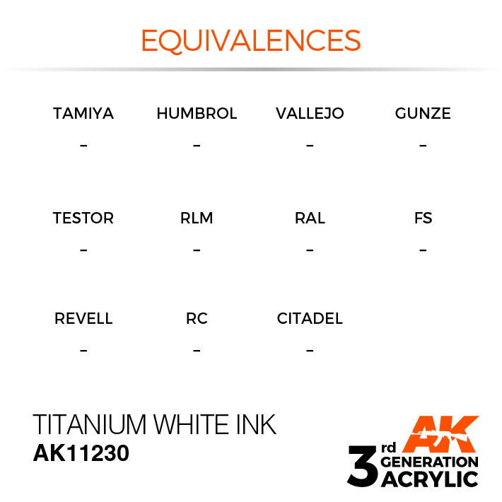 AK Interactive Titanium White INK 17ml
