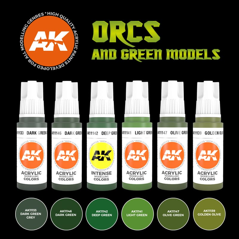 AK Interactive ORCS AND GREEN MODELS