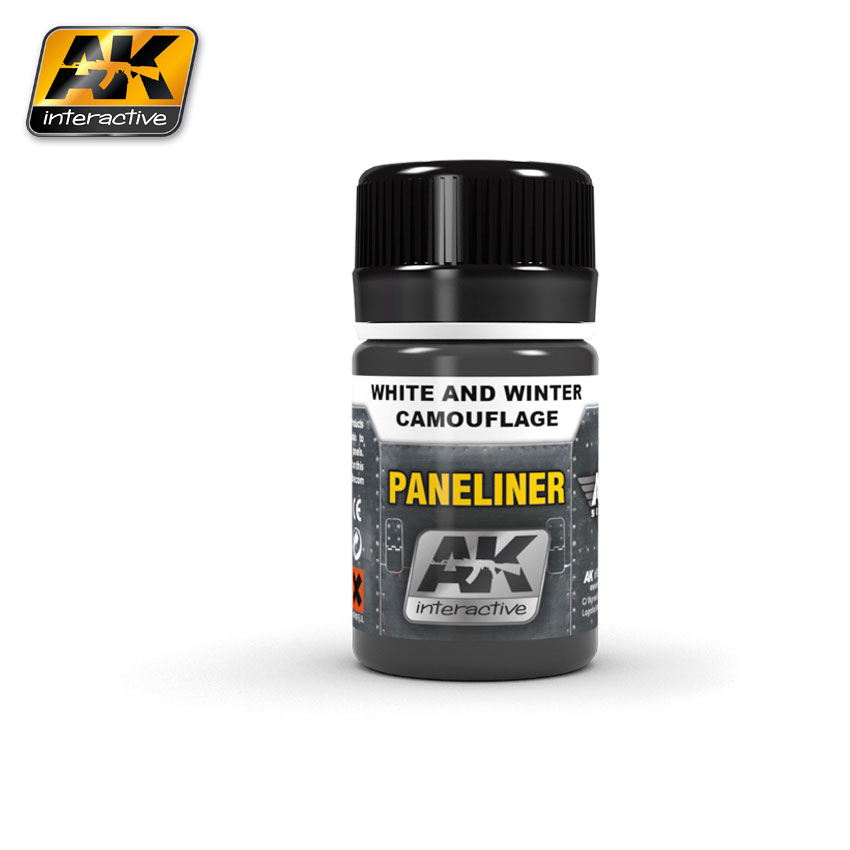 AK Interactive Paneliner for white and winter camouflage 35ml
