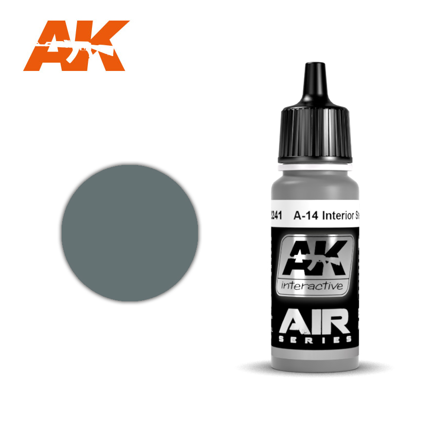 AK Interactive A-14 nterior Steel Grey