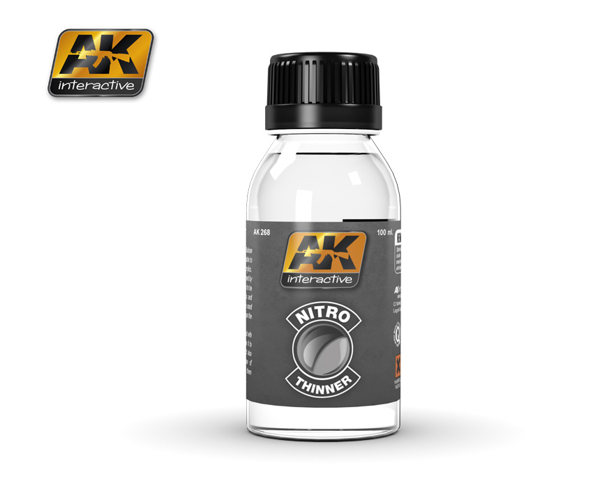 AK Interactive NITRO THINNER (FOR CLEAR COLORS AND FOR CLEANING)