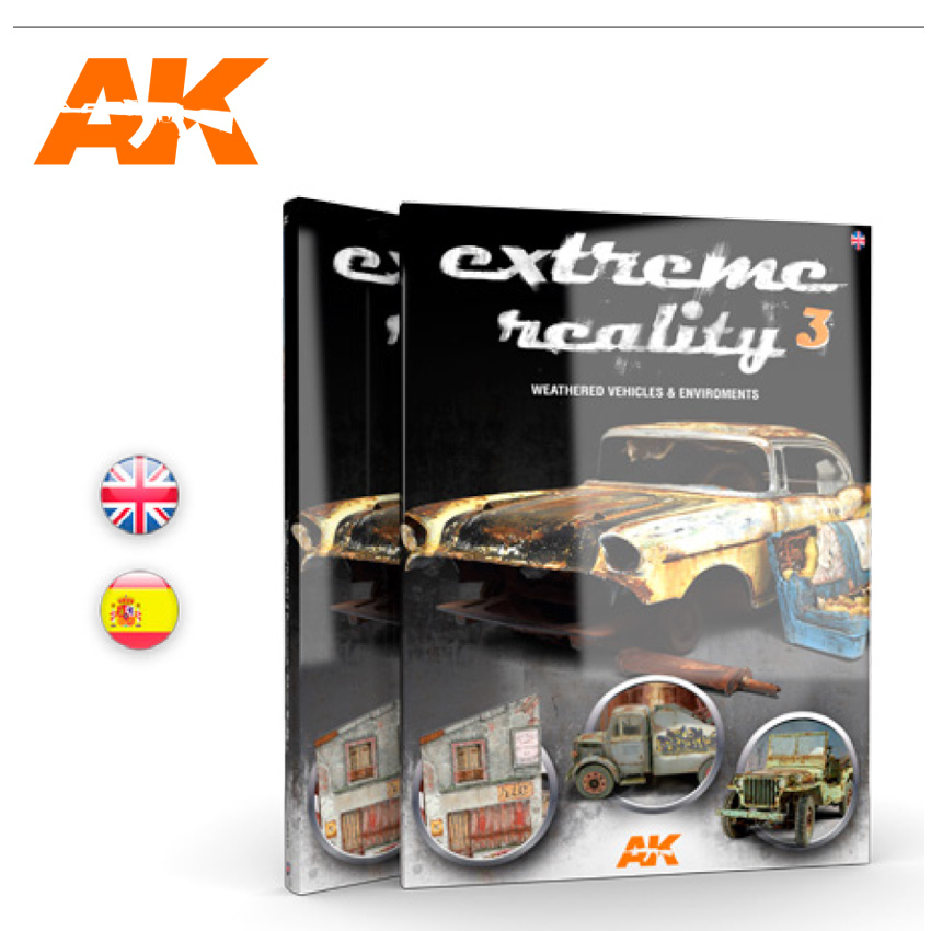 AK Interactive EXTREME REALITY 3 - Weathered vehicles and environments - English